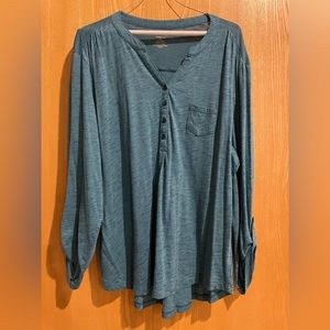 NorthCrest size 2X Adjustable 3/4 Sleeve Tunic